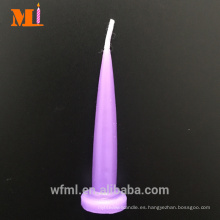 Precio de promoción Múltiples colores disponibles Velas en forma de bala púrpura a granel
